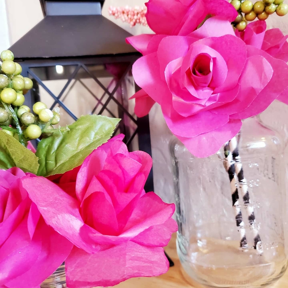 Handmade paper Rose's! - Picture 3 of 6